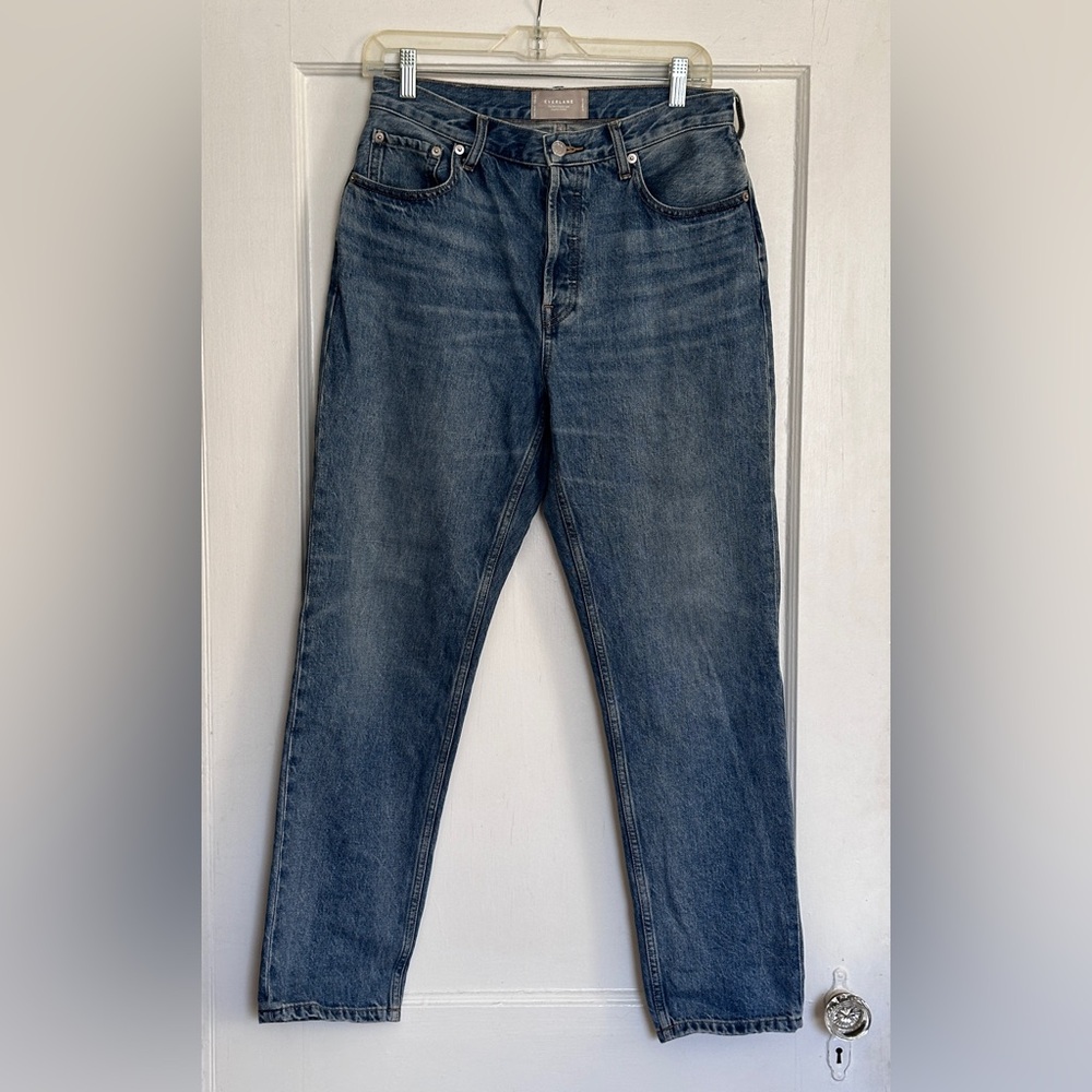 Everlane The 90s Cheeky Jean Womens Size 28R Mom High Rise Button Fly Straight